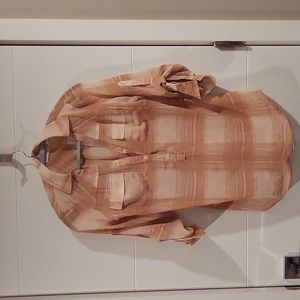 Collared half button tunic